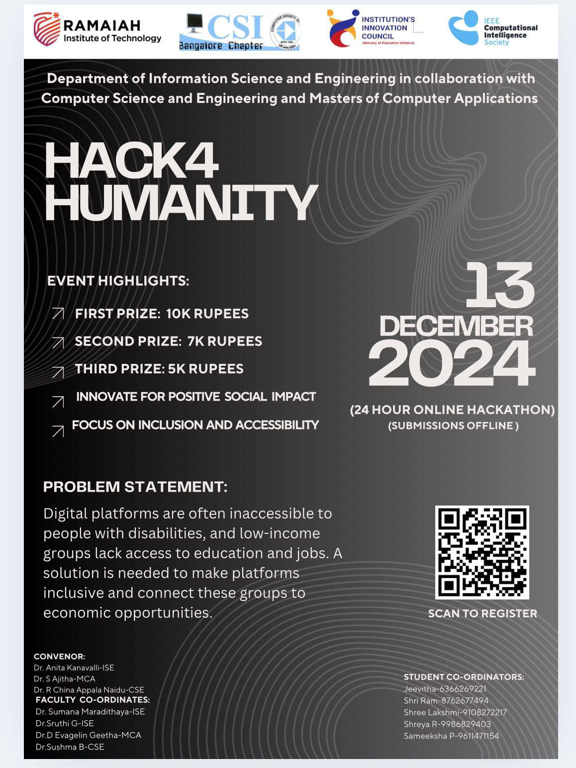 Preview of Hack4 Humanity Hackathon